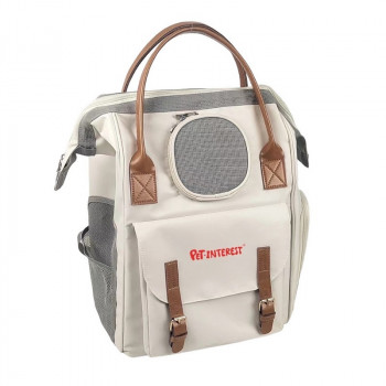 PET BACKPACK LIGHT BEIGE 33x24.5x40cm