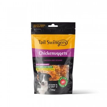 Tailswingers PURE CHICKENUGGETS w SESAME small 100 gr