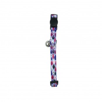 CAT COLLAR FISH FLOCK PURPLE 1 X 20-35CM