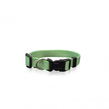 DOG COLLAR PLAIN L.GREEN XS 1 X 19-33CM