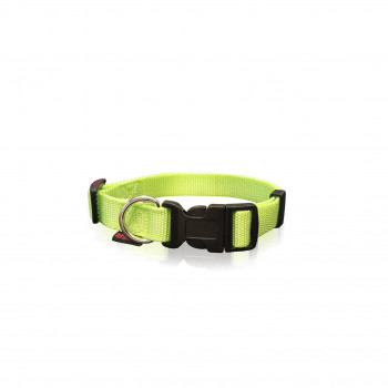 DOG COLLAR PLAIN F.GREEN XS 1 X 19-33CM