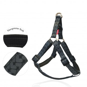 GO GET HARNESS NEOPR CUORI GRIGI S   1.5 X 37-50CM