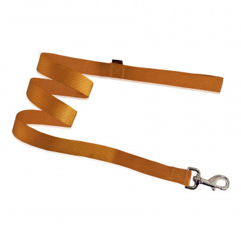 DOG LEASH PLAIN GOLD XS  1 X 120CM