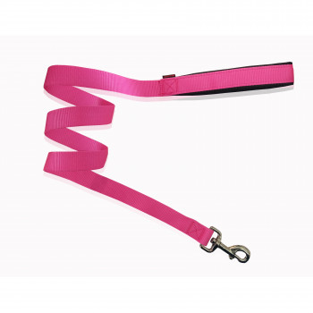 LEASH NEOP/NE HANDLE PLAIN HOT PINK L 2.5 X 120CM