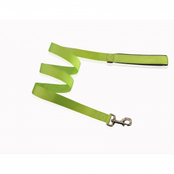 LEASH NEOP/NE HANDLE PLAIN FL.GREEN M   2 X 120CM