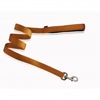 LEASH NEOP/NE HANDLE PLAIN GOLD L 2.5 X 120CM