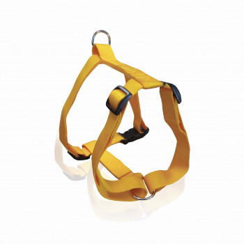 DOG HARNESS B PLAIN YELLOW L 2.5 X 55-82CM