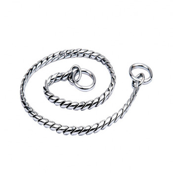 BRASS SNAKE CHAIN CP SILVER 3,8 mmX 50 cm