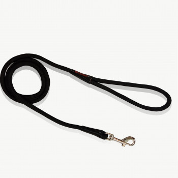 LEASH ROPE PLAIN BLACK 8mmx120cm