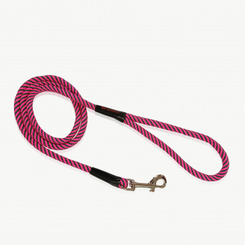 LEASH ROPE PLAIN PINK TWIST 8mmx120cm