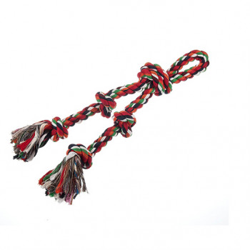 COTTON ROPE TOY 5 KNOTS  20mm -45cm 220gr