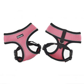 MESH HARNESS PINK W REFL/VE PIPING M