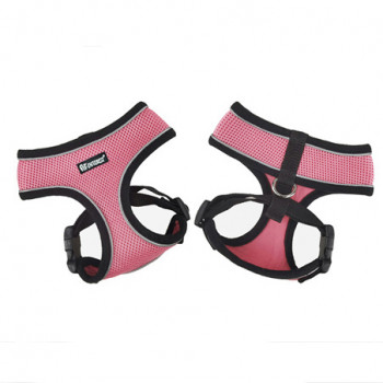 MESH HARNESS PINK W REFL/VE PIPING XL