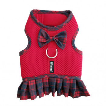 MESH HARNESS RED PLAID & SKIRT S